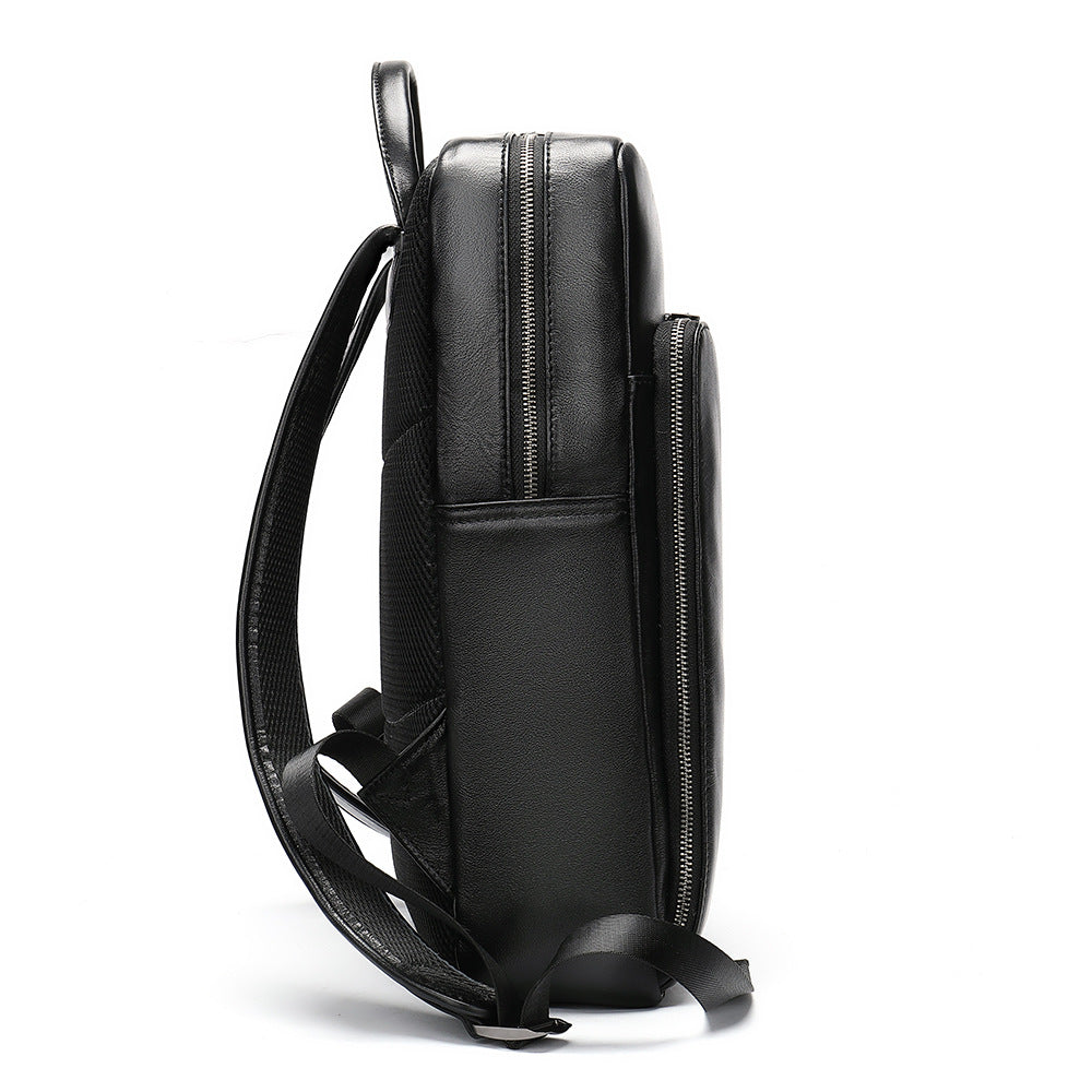 Men's backpack cowhide genuine leather business business trip off-road travel computer bag