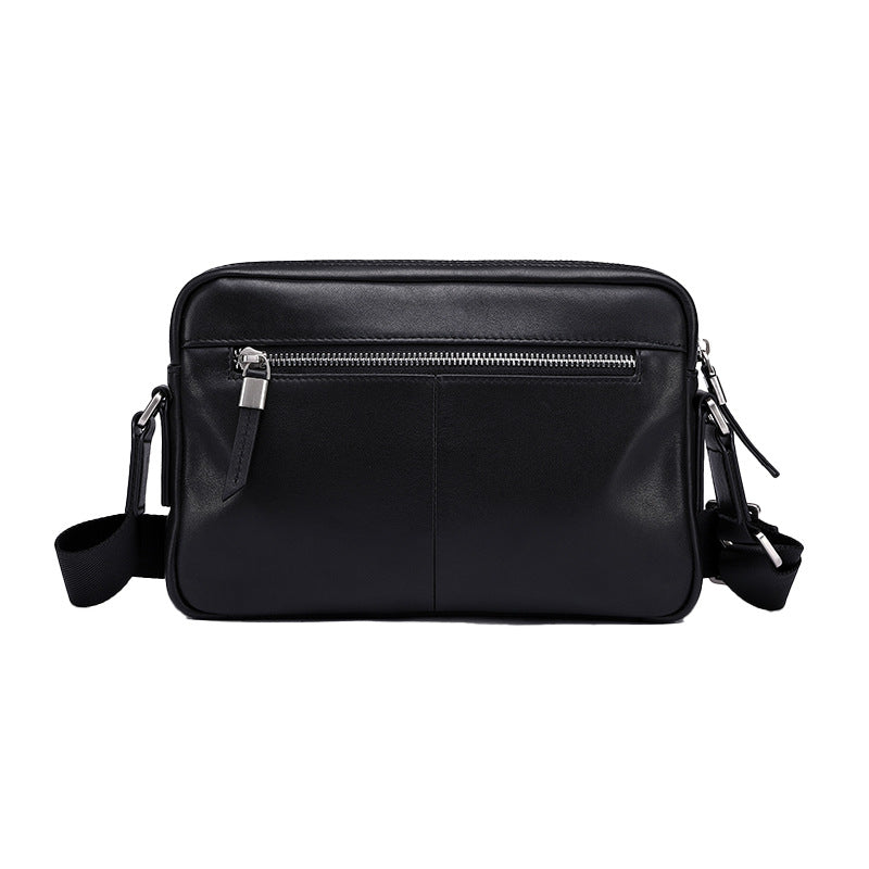 Men's shoulder bag, multi-functional, genuine cowhide leather, business crossbody bag