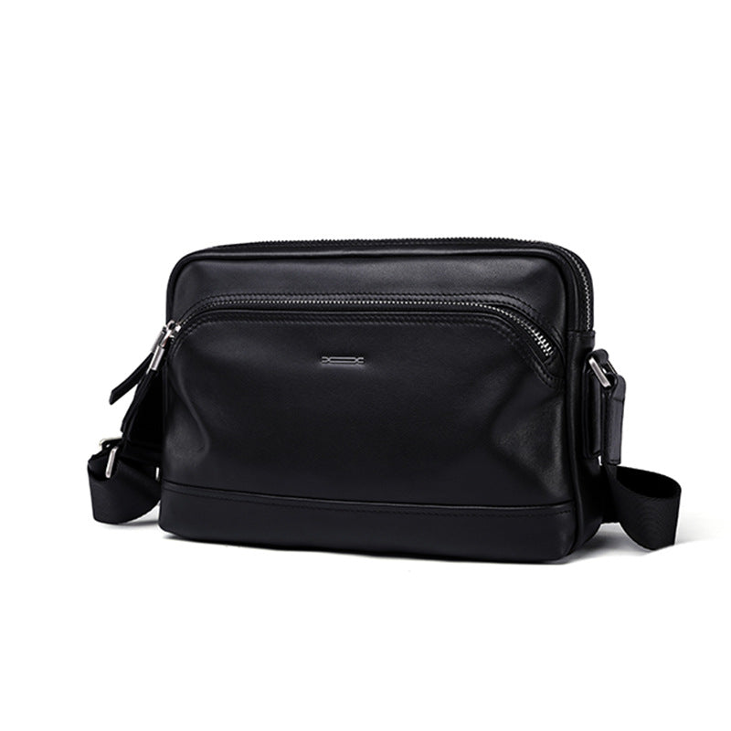 Men's shoulder bag, multi-functional, genuine cowhide leather, business crossbody bag