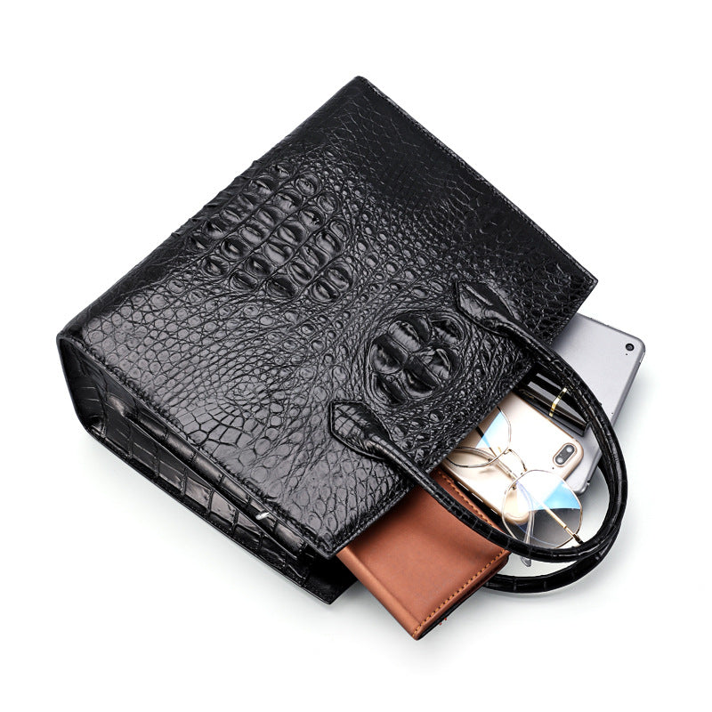 Women's bag Siamese crocodile skin handbag shoulder chain bag Women's bag that goes with everything