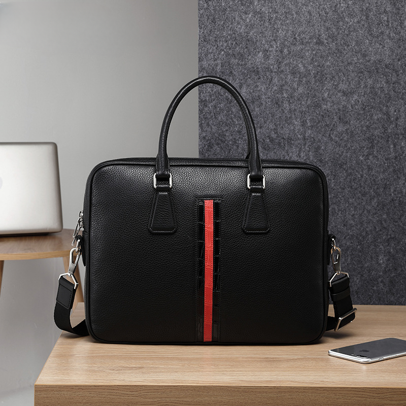 Men's handbag Men's handbag Genuine cowhide leather computer bag Business briefcase