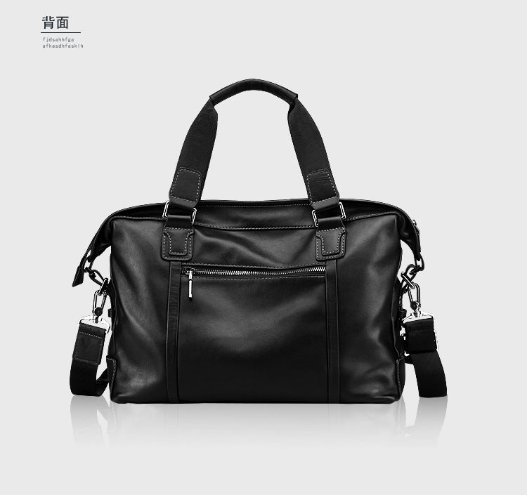Men's handbag genuine cowhide leather large capacity computer bag business briefcase
