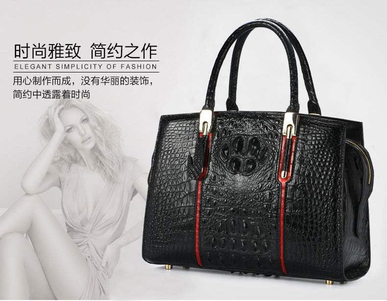 Bags Women's Handbags Crocodile Leather Women's Trends Shoulder Crossbody Bags Leather Tote Bags