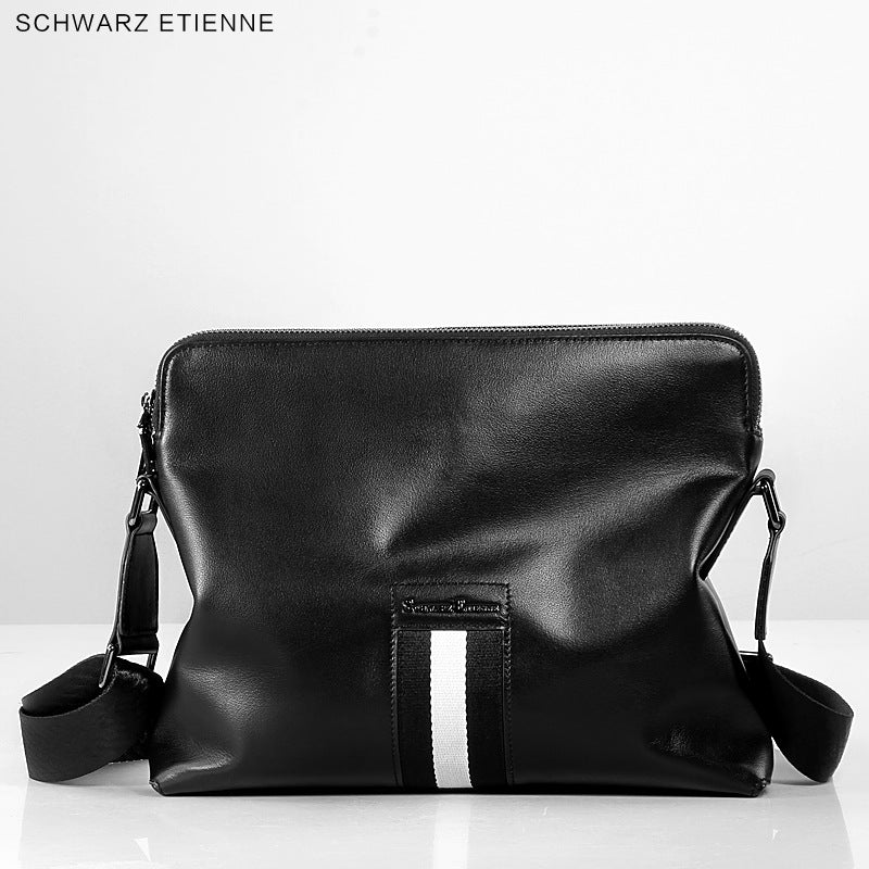 Men's Shoulder Bag Made of Genuine Cowhide Leather High Quality Casual Crossbody Bag