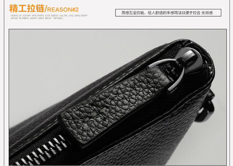 Men's Handbag Genuine Cowhide Leather High Quality Casual Computer Bag Men's Briefcase