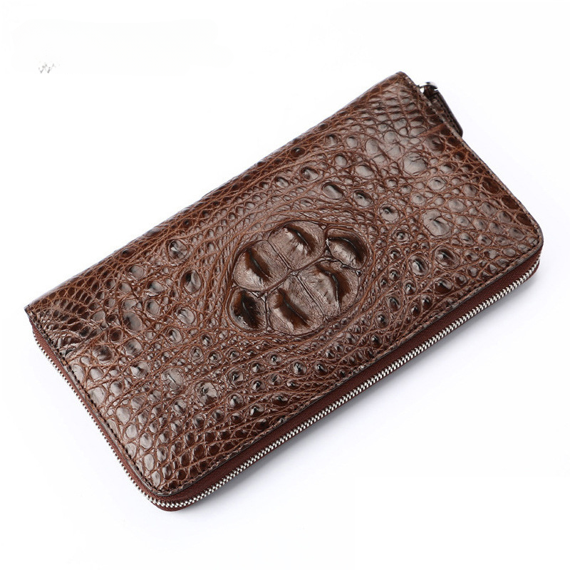 Siamese Crocodile Skin Men's Wallet Genuine Leather Wallet Popular Stylish Handbag