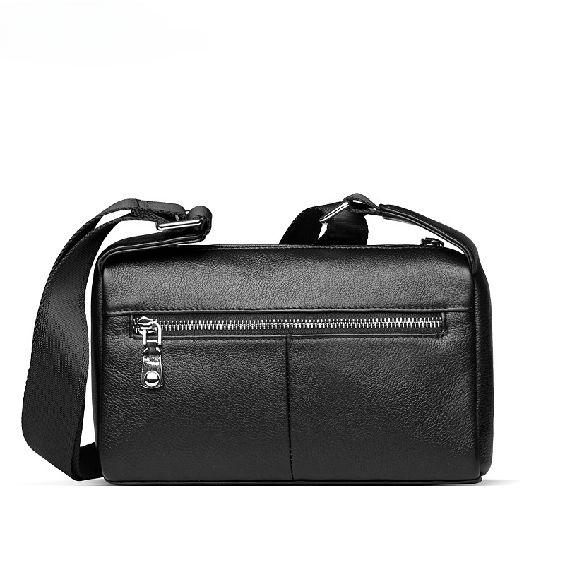 Men's Shoulder Bag Cowhide Genuine Leather Korean Fashion Casual Crossbody Bag