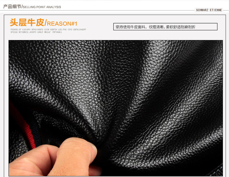 Men's Handbag Genuine Cowhide Leather High Quality Casual Computer Bag Men's Briefcase