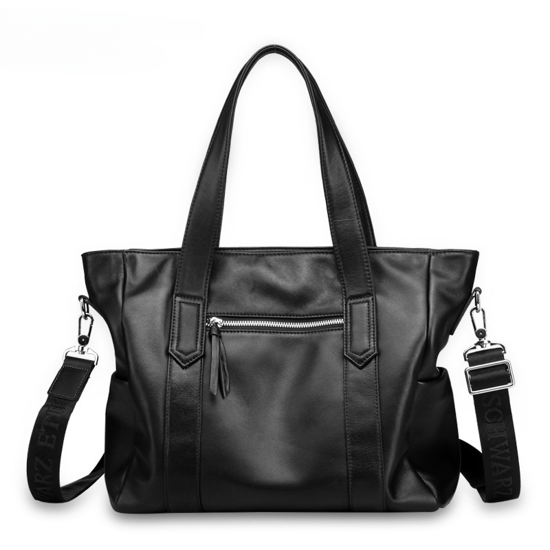 Men's handbag cowhide genuine leather Korean business briefcase computer bag