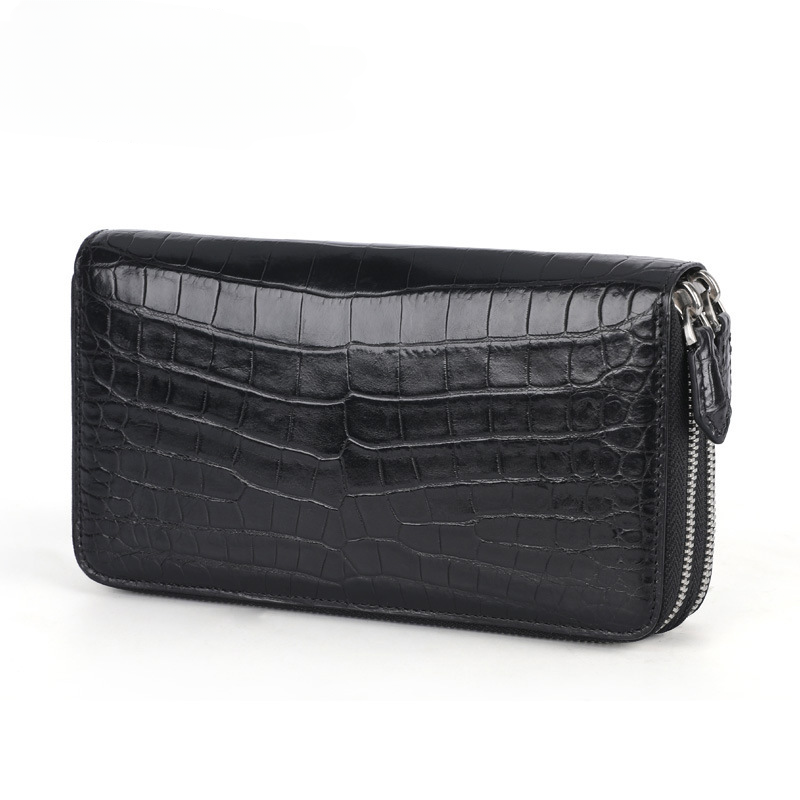 Crocodile skin long wallet Men's wallet Genuine leather card holder Business casual wallet Handbag