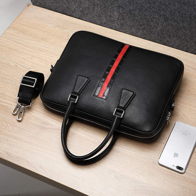 Men's handbag Men's handbag Genuine cowhide leather computer bag Business briefcase