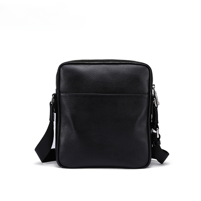 Men's Shoulder Bag Made of Genuine Cowskin Leather Multifunctional Casual Large Capacity Fashion Crossbody Bag