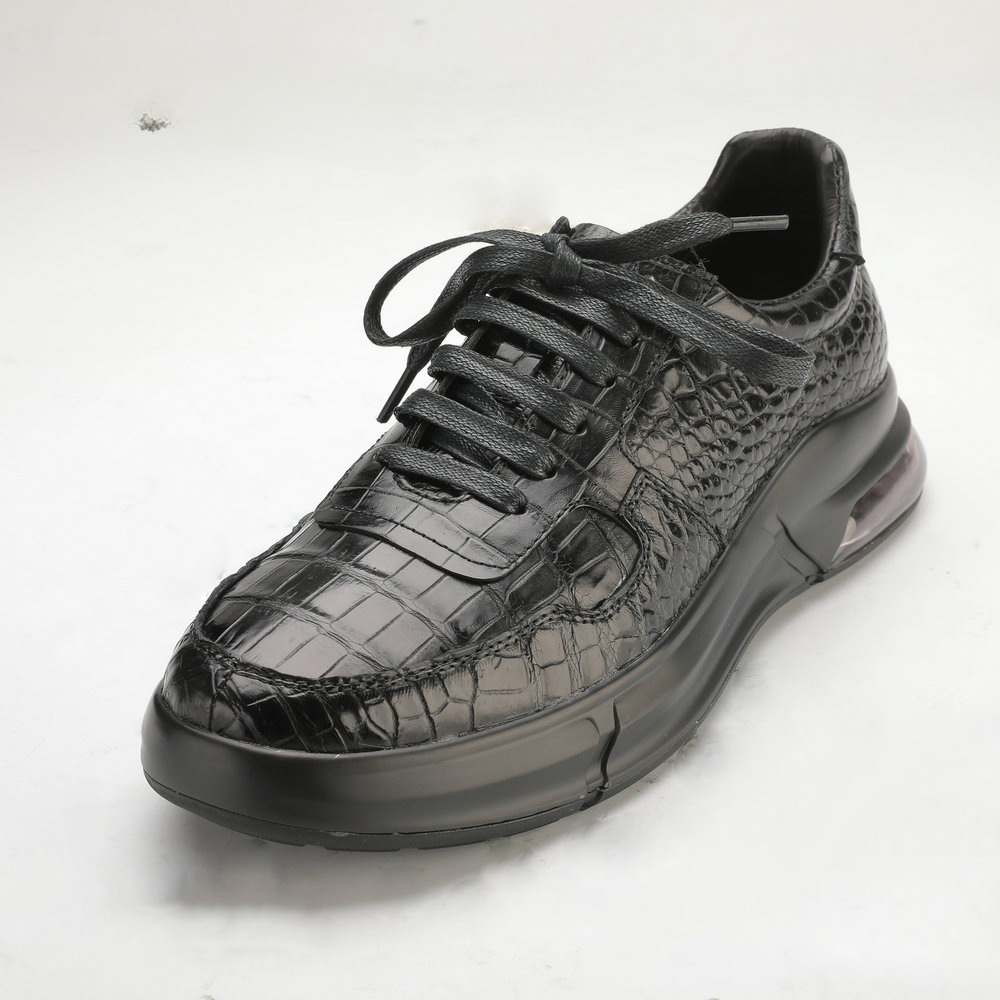 Crocodile Belly Skin Men's Casual Shoes Fashion Genuine Leather Men Shoes