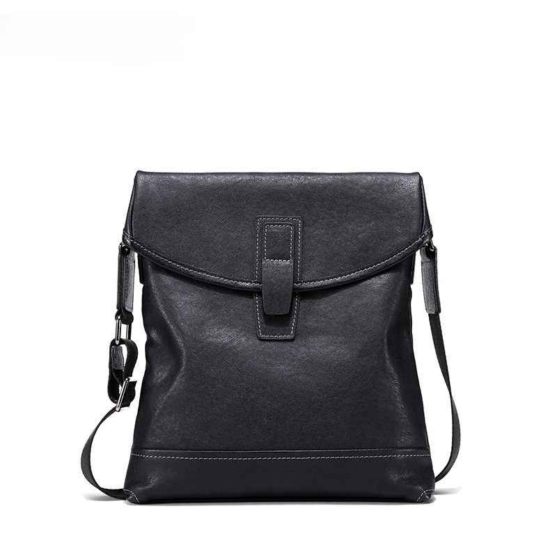 Men's shoulder bag, genuine cowhide leather, multi-functional, casual, large capacity, fashion, crossbody bag