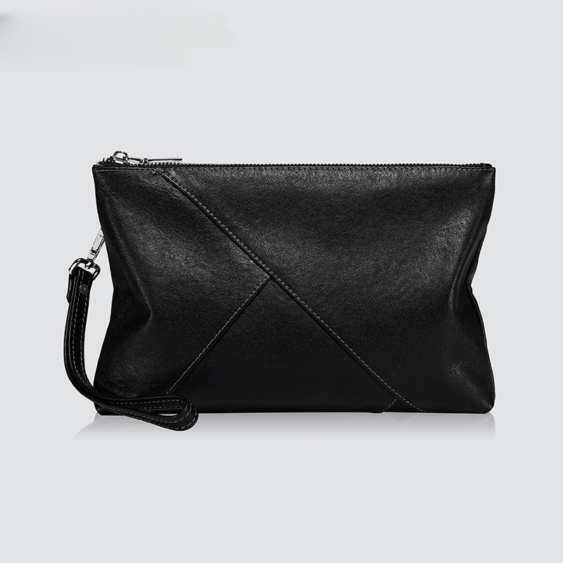 Men's Clutch Bag Made of Cowhide Genuine Leather High Quality Large Capacity Men's Handbag