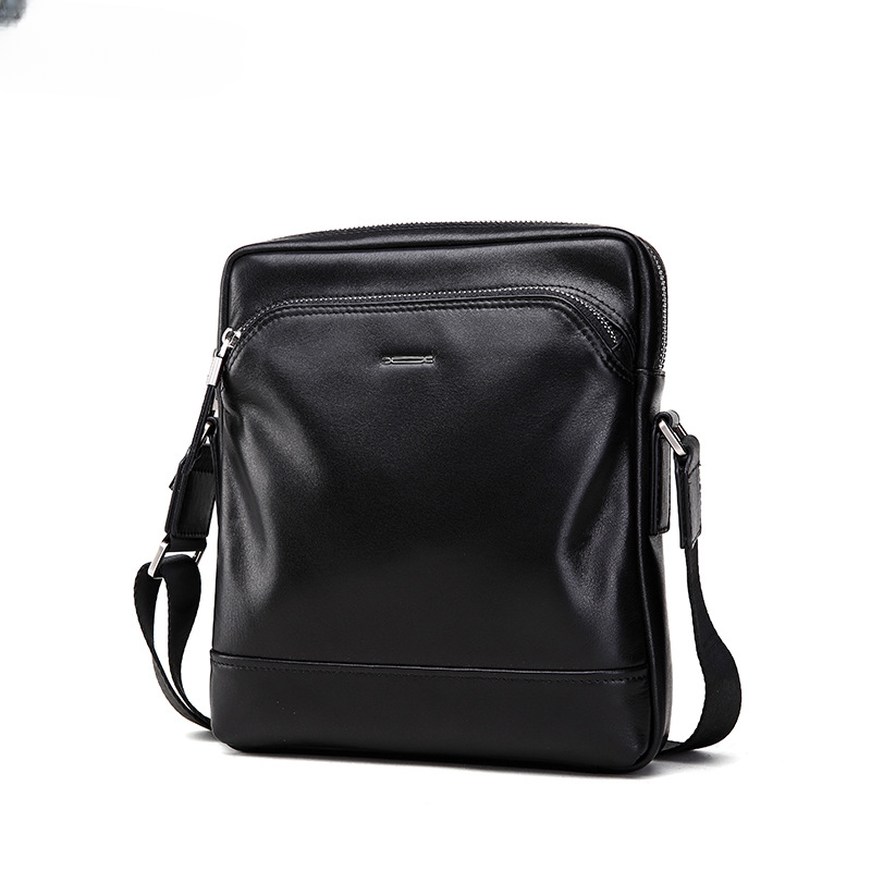 Men's shoulder bag, multi-functional, practical, genuine cowhide leather, business crossbody bag