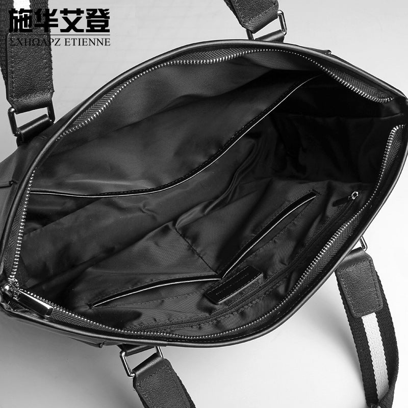 Men's handbag Genuine cowhide computer bag Large capacity briefcase for business trips