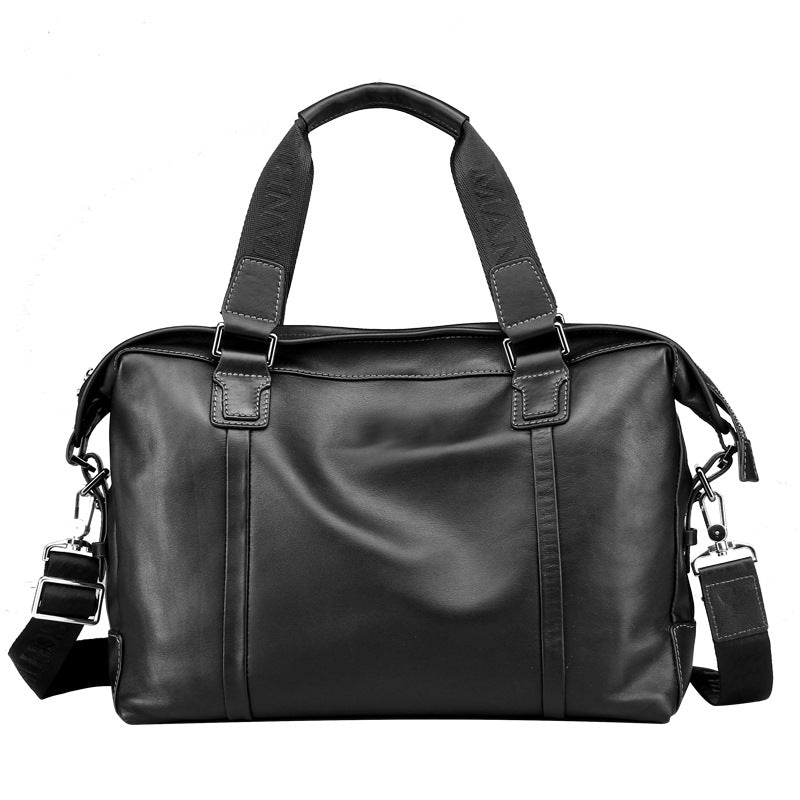 Men's handbag genuine cowhide leather large capacity computer bag business briefcase