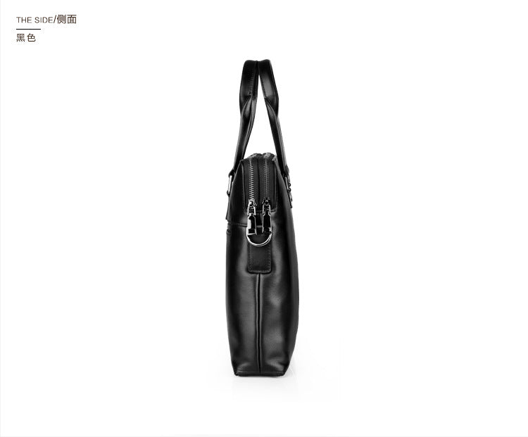 Men's Business Briefcase Made of Cowhide Genuine Leather High Quality Men's Handbag Handbag Computer Bag
