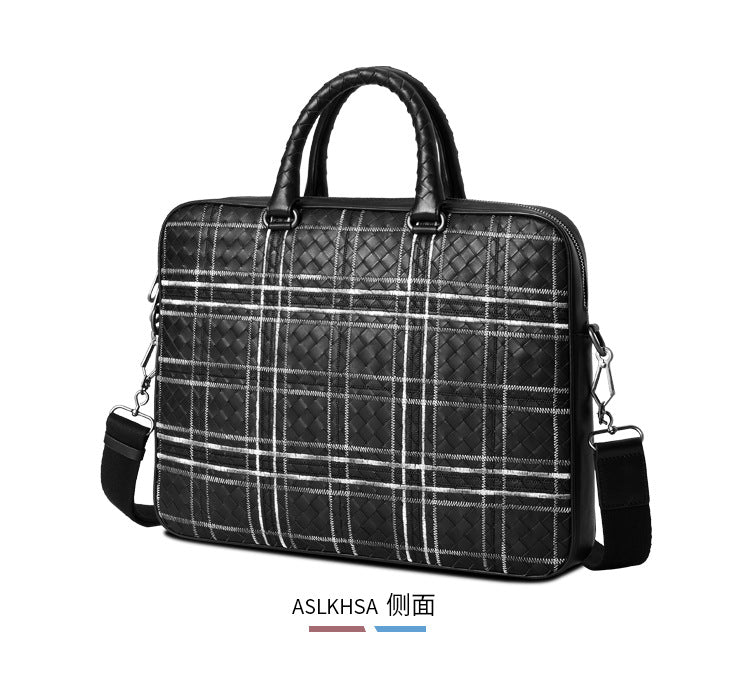Men's handbag cowhide high quality men's handbag business briefcase crossbody shoulder bag