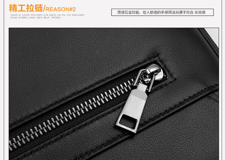Men's Business Briefcase Made of Cowhide Genuine Leather High Quality Men's Handbag Handbag Computer Bag
