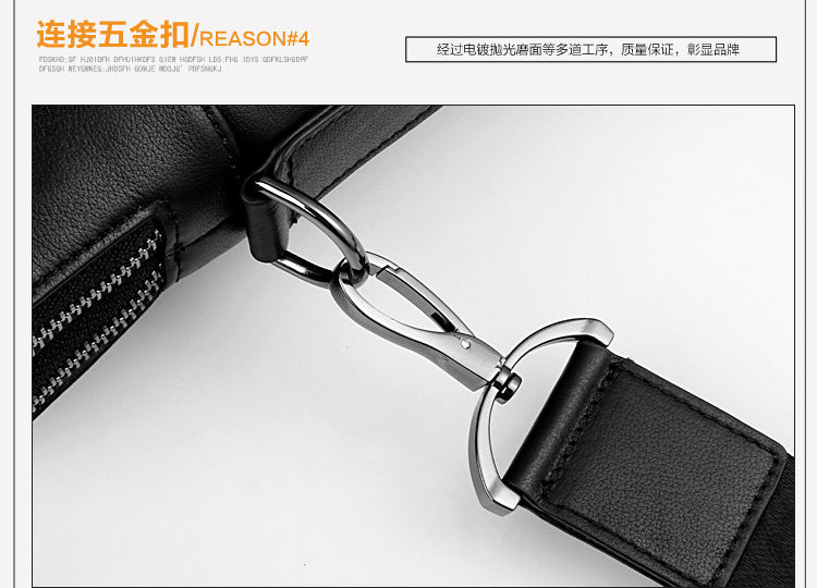 Men's Business Briefcase Made of Cowhide Genuine Leather High Quality Men's Handbag Handbag Computer Bag