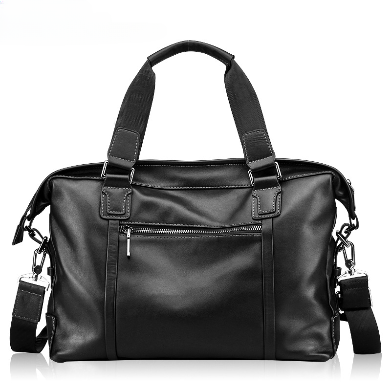 Men's handbag genuine cowhide leather large capacity computer bag business briefcase