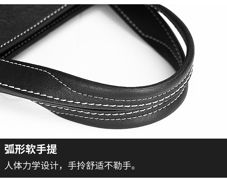 Men's briefcase handbag genuine cowhide leather computer bag business casual men's handbag crossbody bag