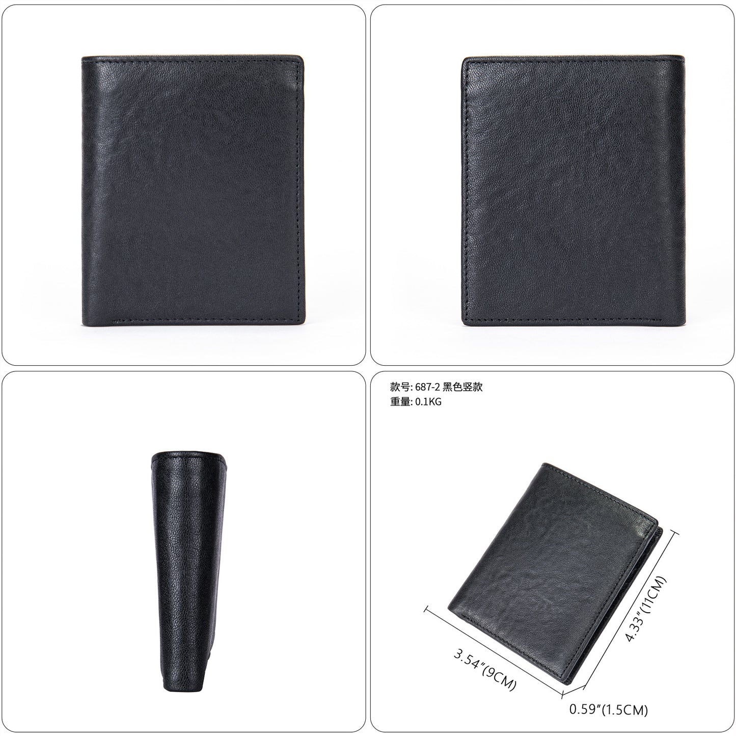 Men's long wallet, tanned leather, high quality coin purse, birthday gift, wallet for men