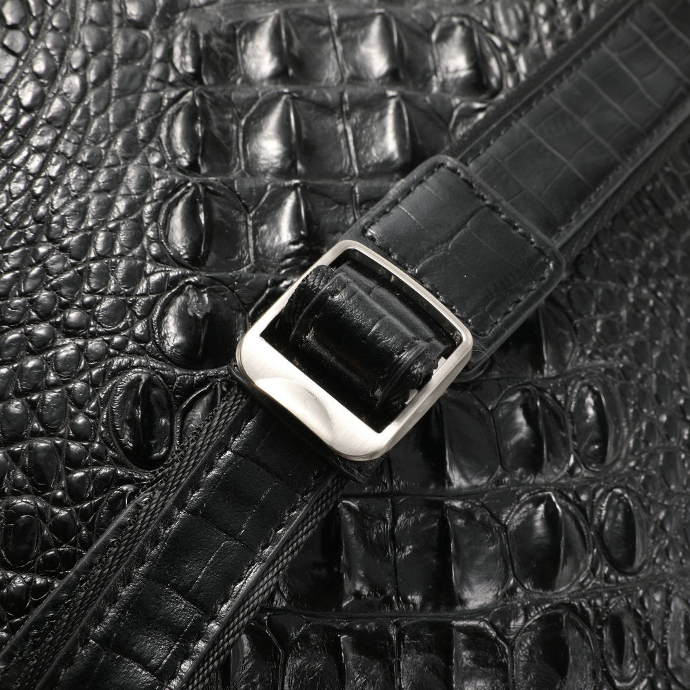 New Crocodile Skin Genuine Leather Men's Shoulder Bag Crossbody Business Commuting Casual Men's Bag