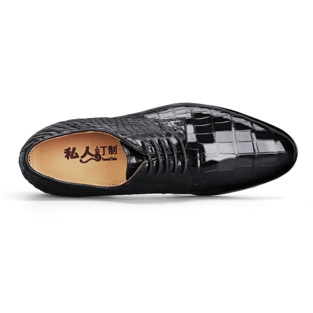 New type Siamese crocodile skin genuine leather men's leather shoes casual business shoes
