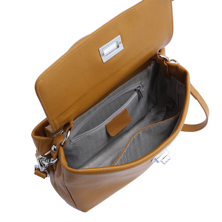 Genuine leather women's bag soft cowhide bag fashion crossbody bag tote bag goes with everything