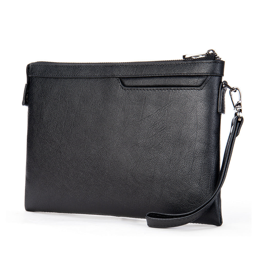 Men's Clutch Bag Cowhide Genuine Leather Korean Fashion Business Men's Wrist Bag