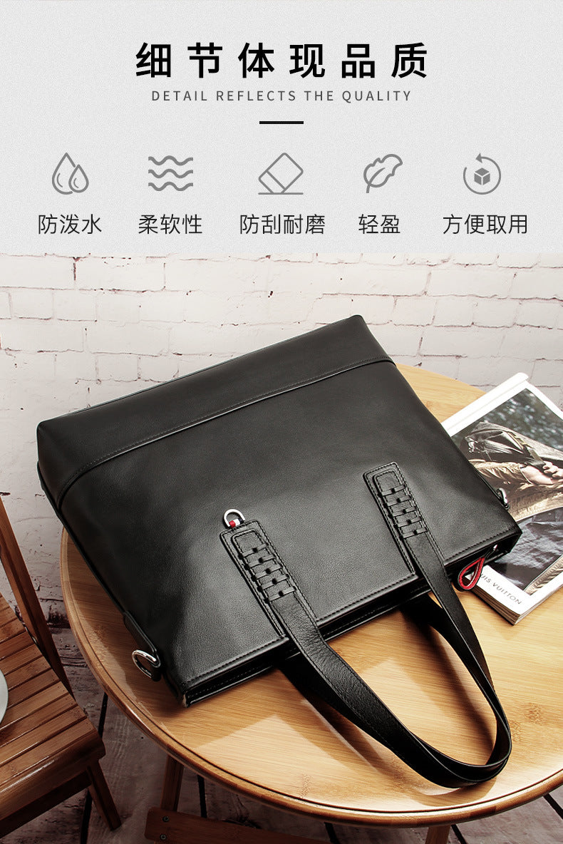 Men's Handbag Handbag Made of Genuine Cowhide Leather High Quality Computer Bag Men's Business Briefcase