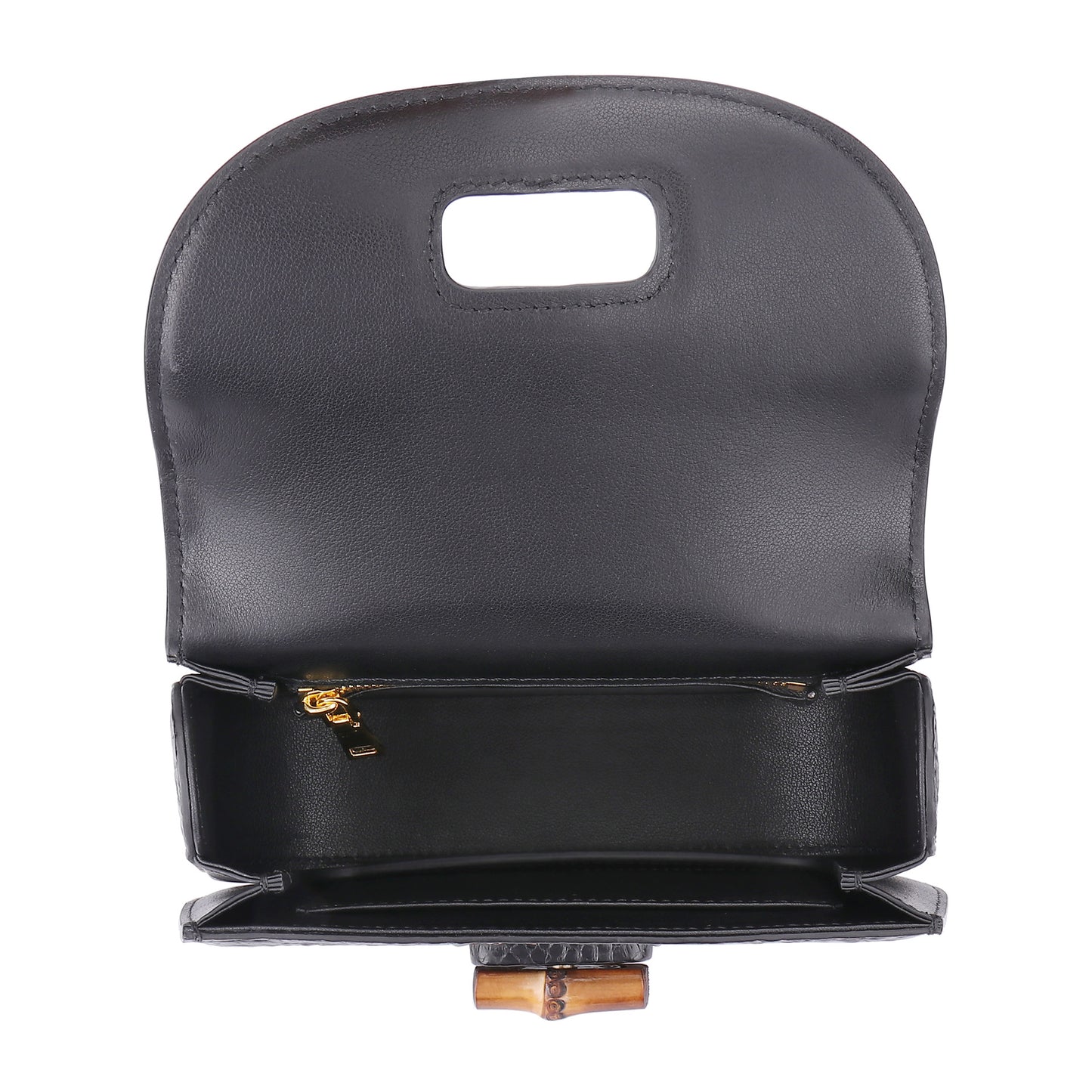 Crocodile leather women bag casual trend bamboo section bag shoulder bag handbag high quality