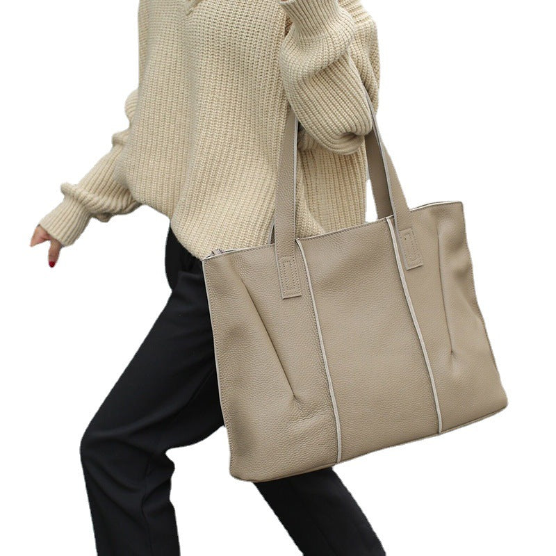Women's Handbag Large Capacity One Shoulder Cowhide Armpit Ladies Bags Shoulder Bag