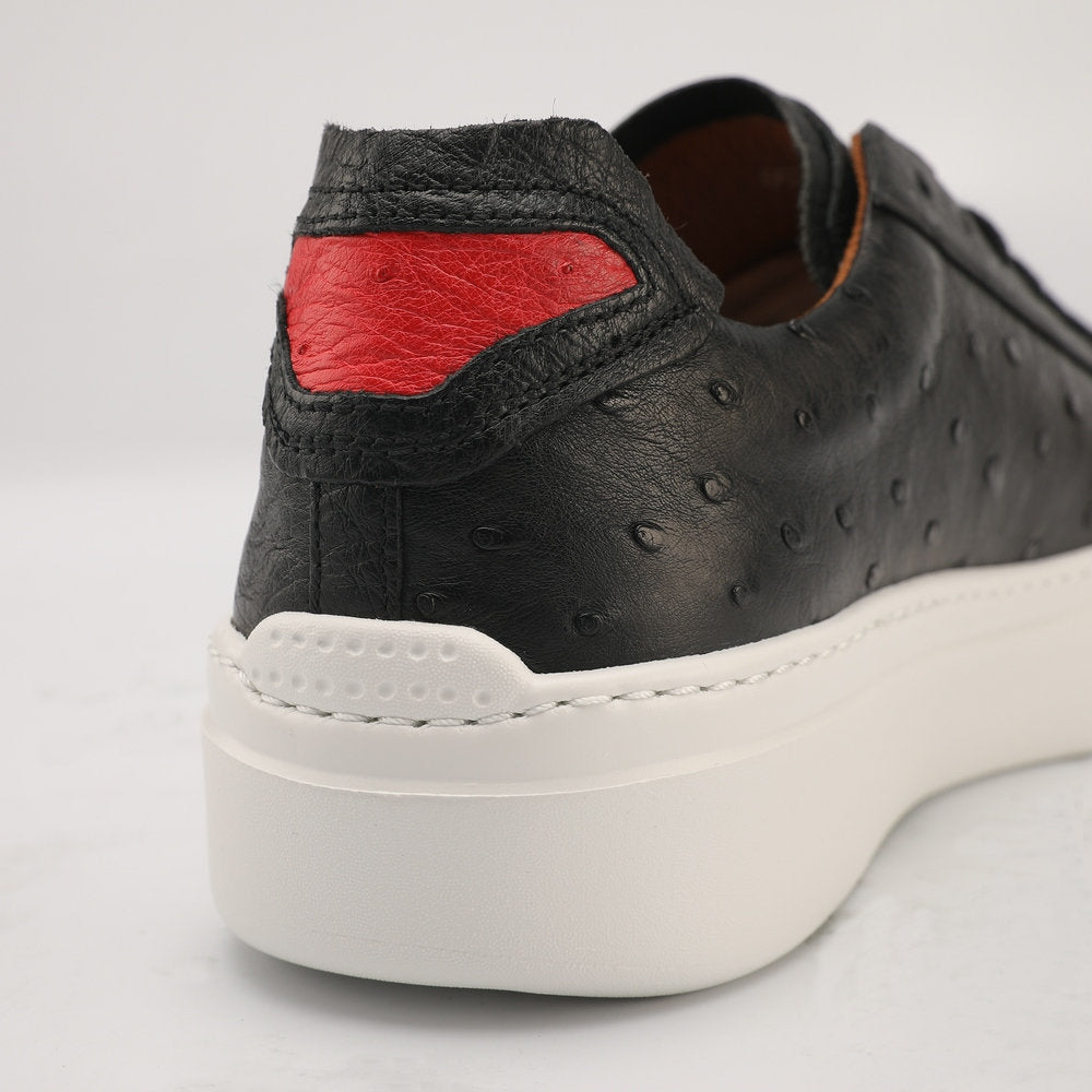 Ostrich Skin Men Shoes Fashion Genuine Leather Sneakers Men's Casual Sports Shoes