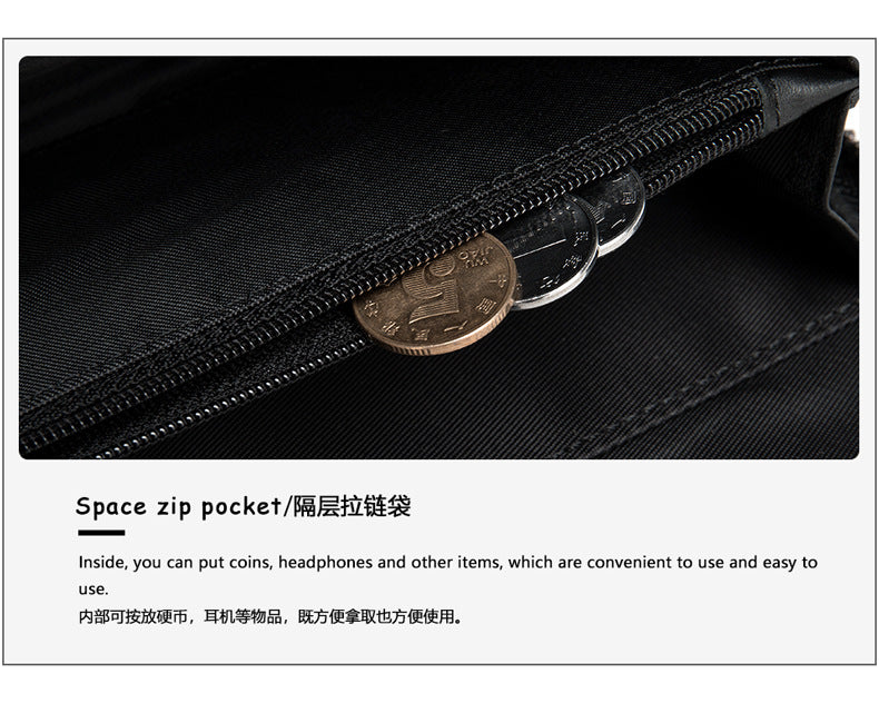 Men's long wallet genuine cowhide leather clutch bag business multifunctional zipper men's wallet