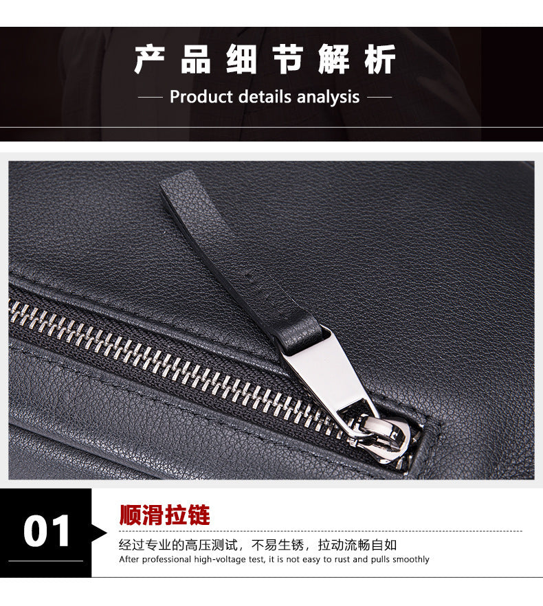 Men's bust bag Genuine cowhide leather casual sports crossbody bag for men Shoulder bag