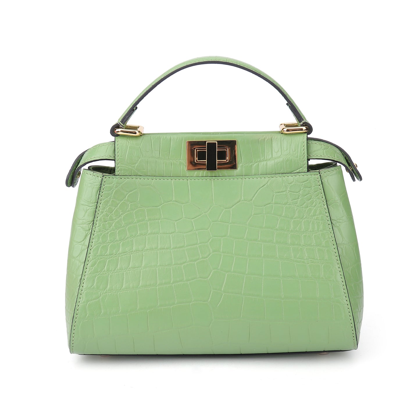 Siamese Crocodile Skin Women's Bag Luxury Bag Kitten Bag Genuine Leather Handbag Shoulder Bag