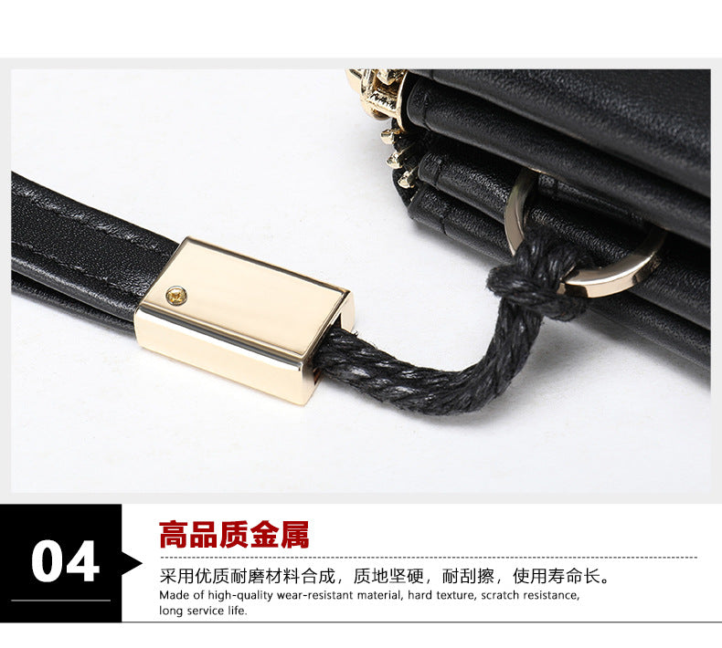 Men's Long Wallet Sheepskin Large Capacity Clutch Bag Business Wrist Bag Men's Wallet