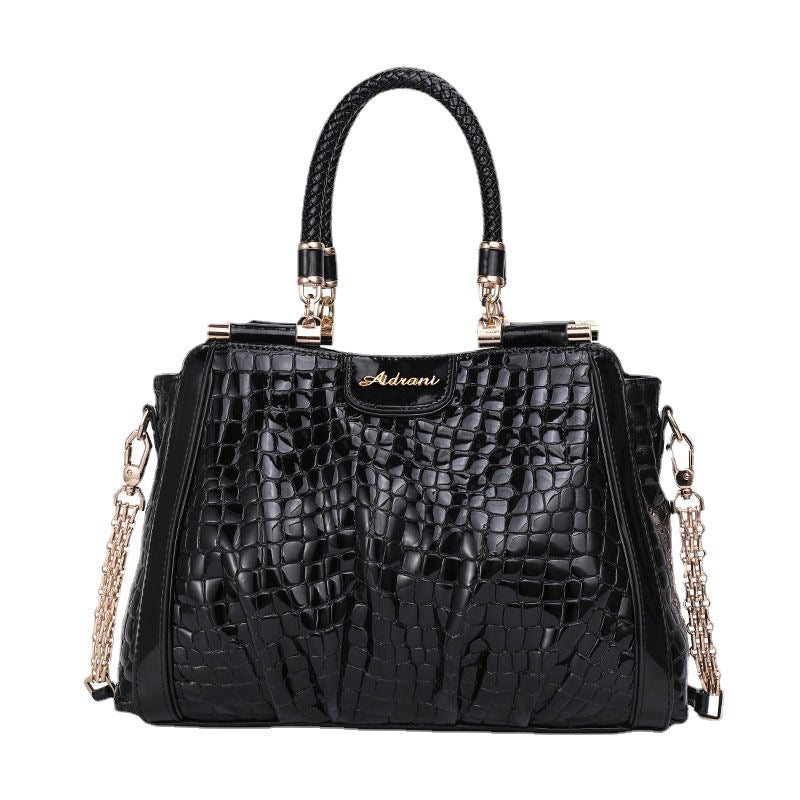 Genuine leather women's bag large capacity chain bag fashion shoulder bag temperament commuting handbag that goes with anything.bag