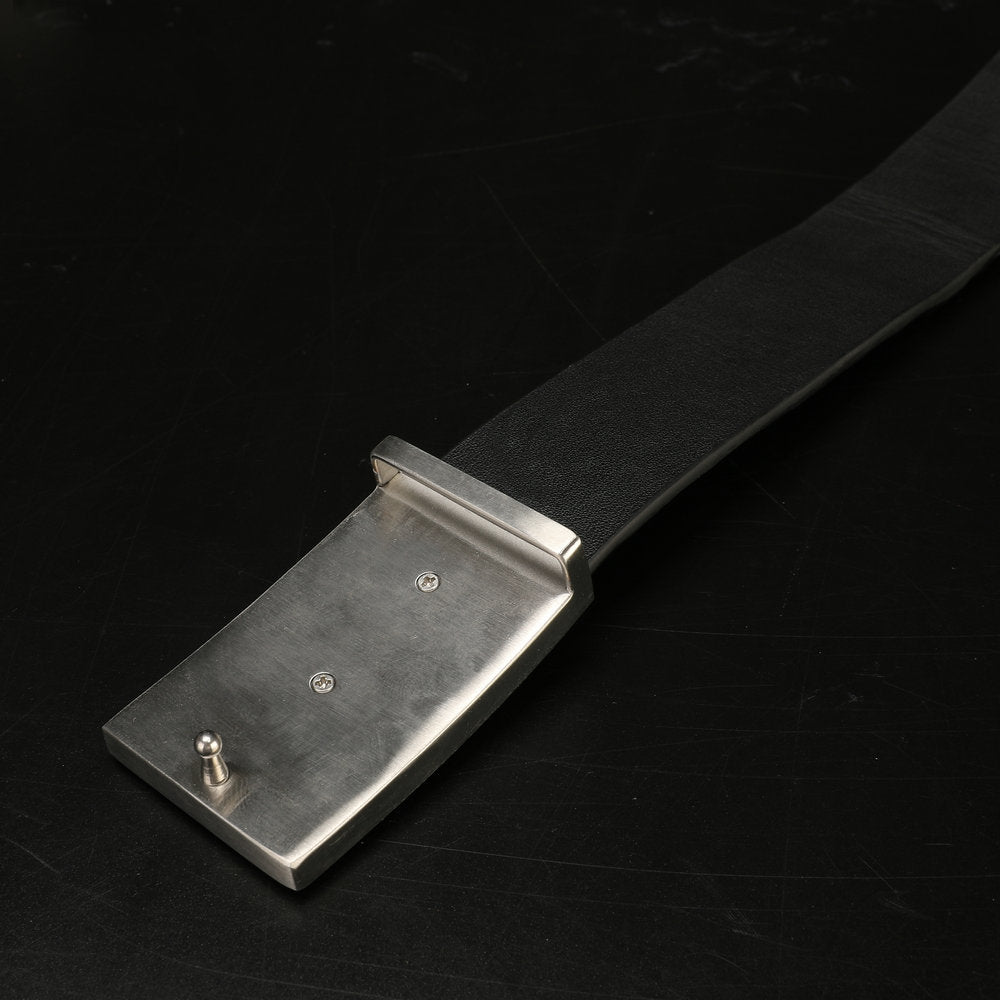 Men's Belt Nile Big Bone Crocodile Spine Genuine Leather Smooth Buckle Business Casual High Quality Men's Belt