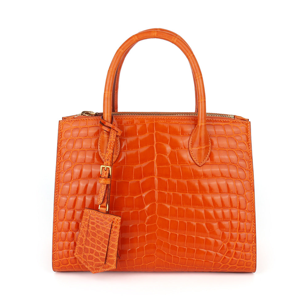 Crocodile leather women's bag new casual ladies tote bag shoulder bag handbag high quality