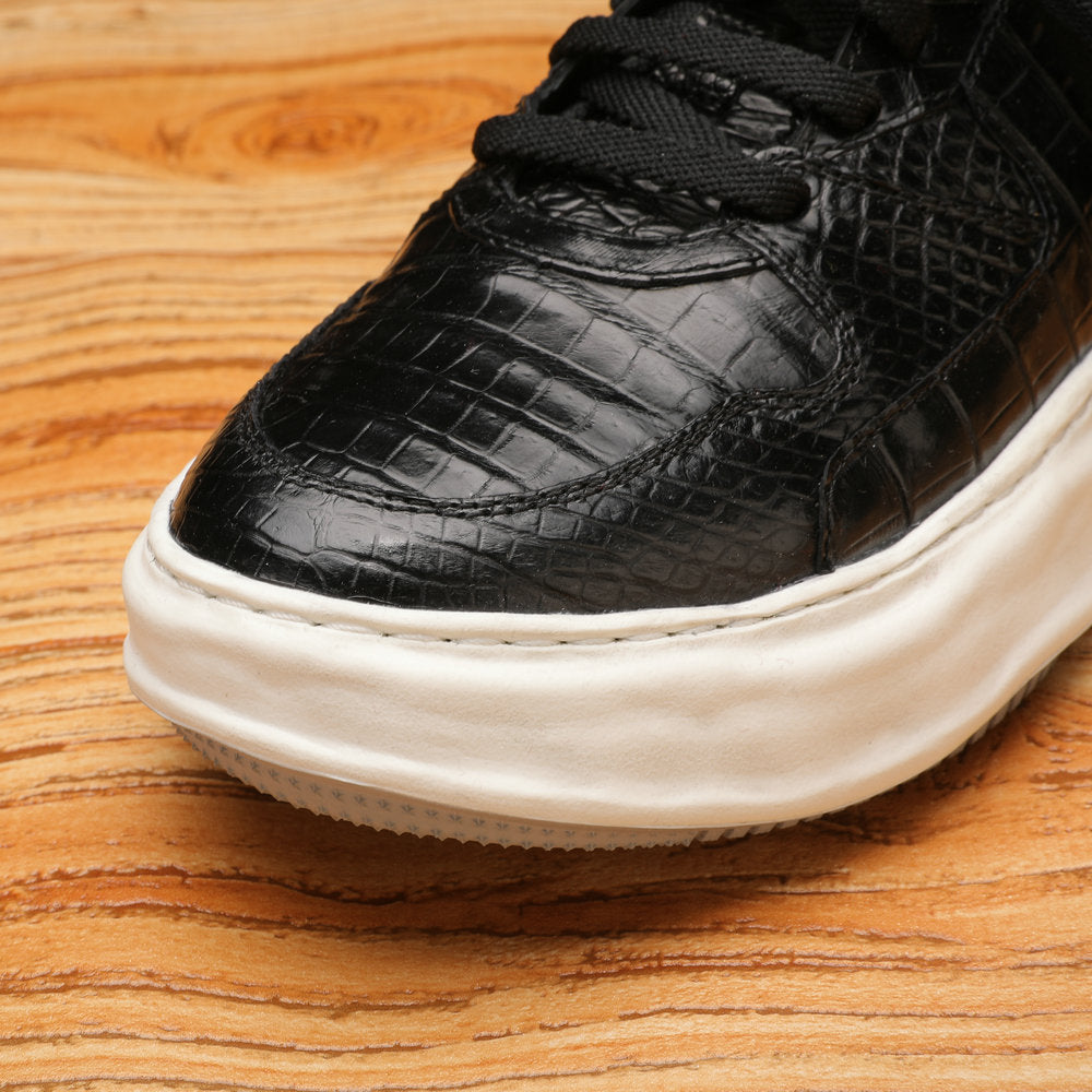 Crocodile Belly Skin Men's Shoes Genuine Leather Leather Shoes Fashion Sports Casual Shoes