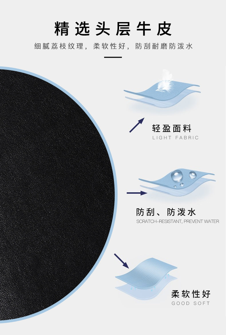 Men's handbag, genuine cowhide leather handbag, computer bag, high quality business briefcase