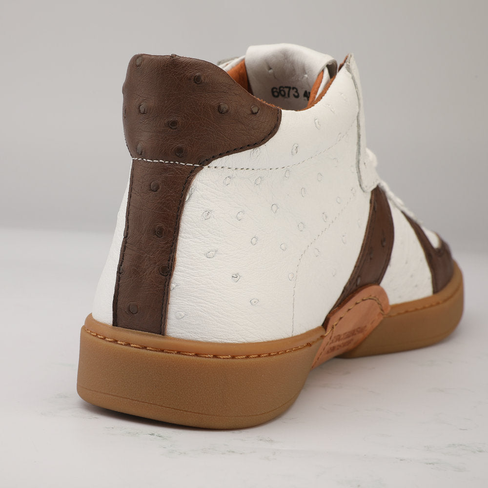 Ostrich skin genuine leather men's shoes fashion casual short boots