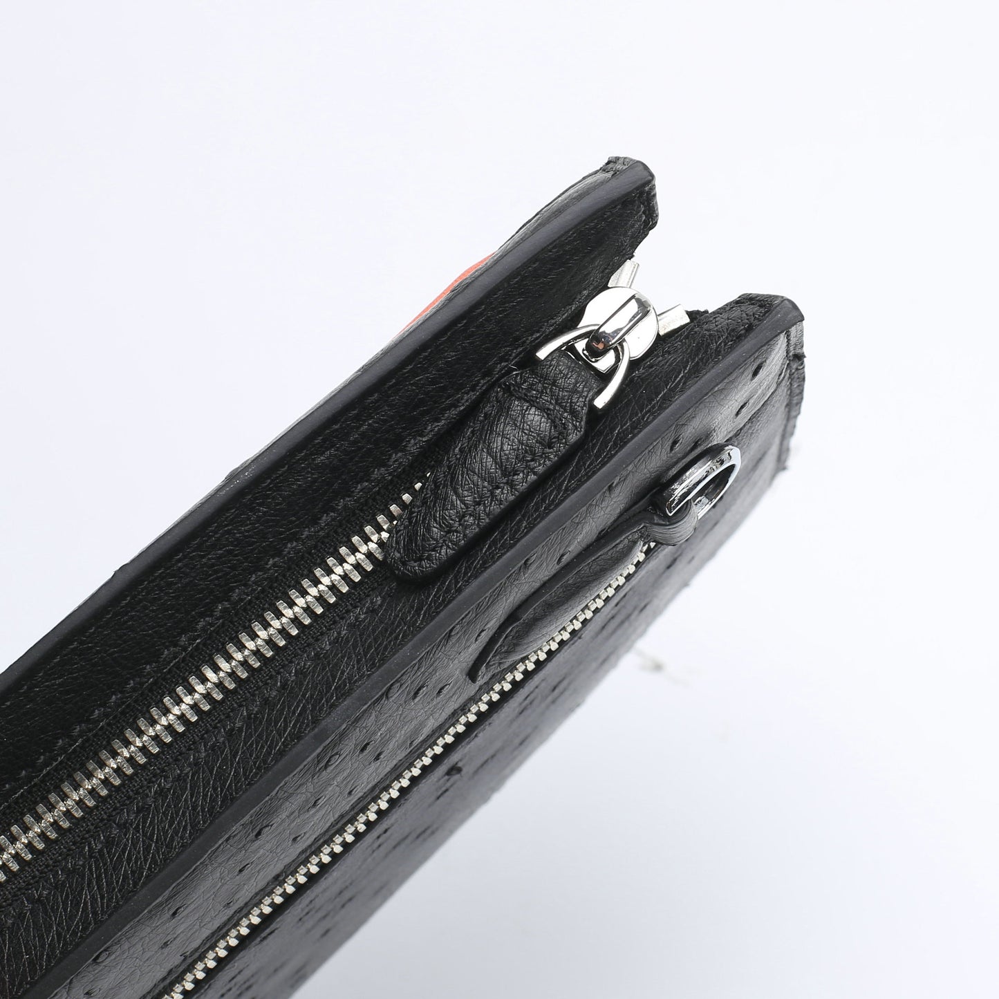 New Ostrich Skin Genuine Leather Men's Handbag Business Casual High Quality Men's Bag