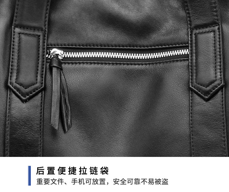 Men's handbag cowhide genuine leather Korean business briefcase computer bag