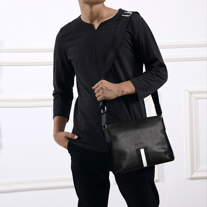 Men's Shoulder Bag Made of Genuine Cowhide Leather High Quality Casual Crossbody Bag